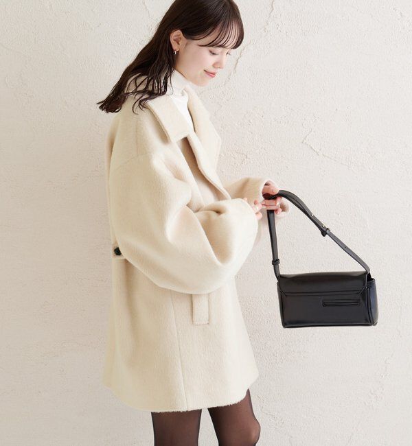  「ウール混 シャギーミドルコート」|その他|