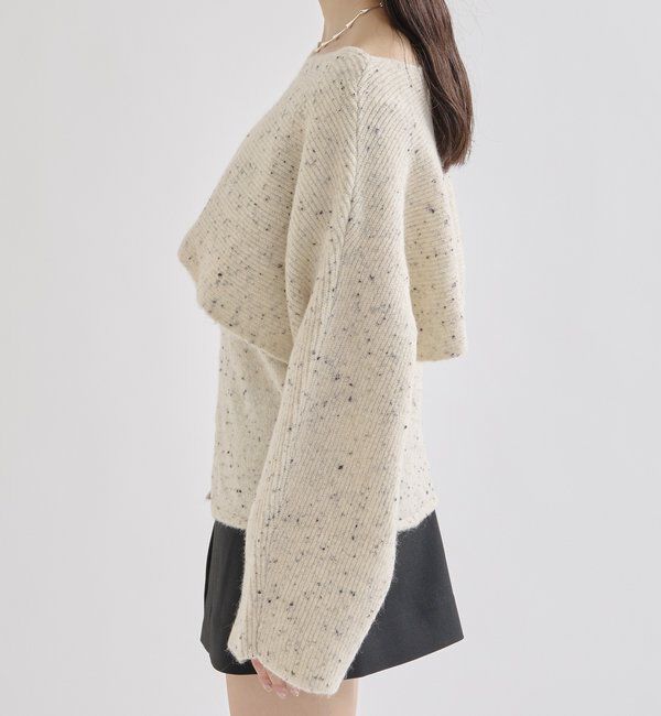  「クロスニットスリットキャミSET」|ニット・セーター|