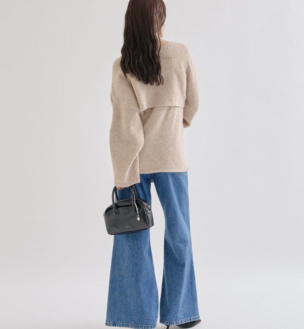  「クロスニットスリットキャミSET」|ニット・セーター|