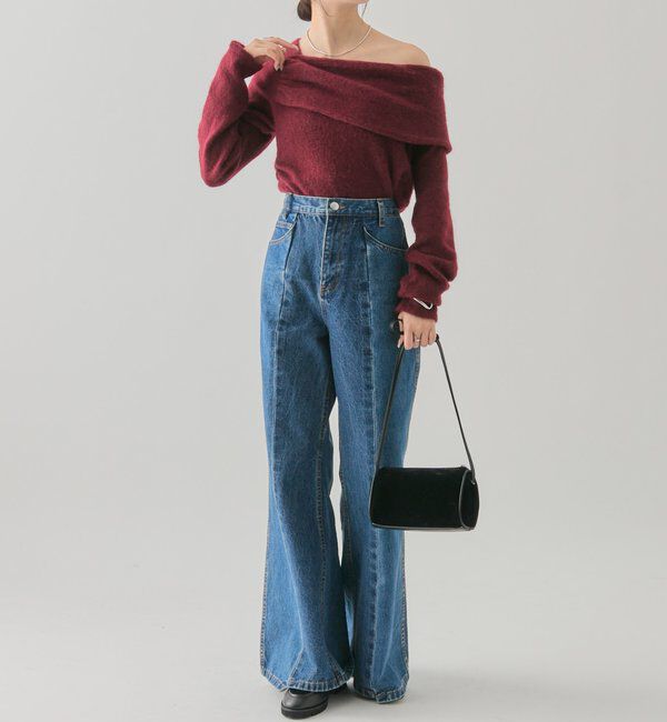  「ワンショルデザインニット」|ニット・セーター|