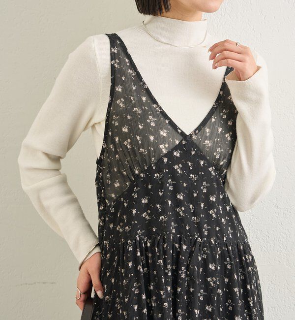  「シアーキャミSETワンピース」|ワンピース|