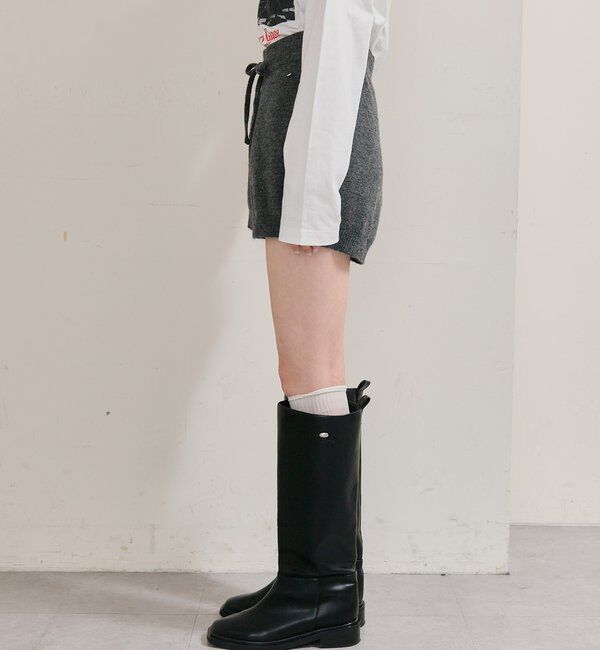  「プレート付きニットパンツ」|チノ|