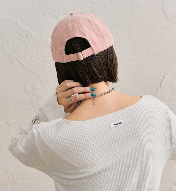  「ピーチロゴ刺繍キャップ」|ハット|