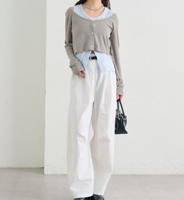  「ボリュームイージーパンツ」|チノ|