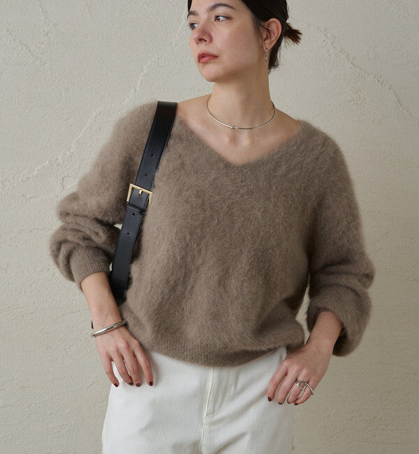  「FURカシミヤVニット」|ニット・セーター|