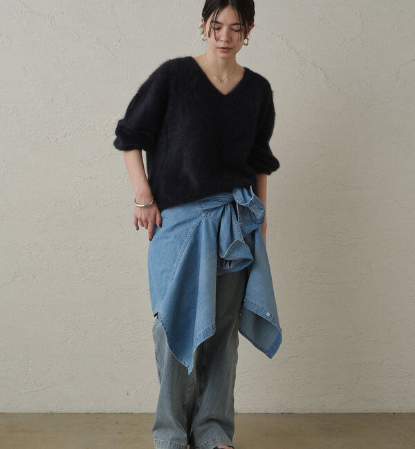  「FURカシミヤVニット」|ニット・セーター|