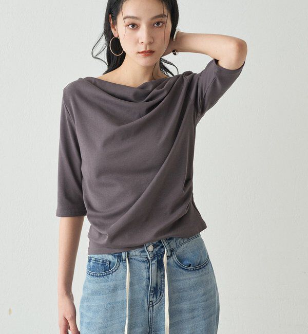  「ドレープカットソー」|Tシャツ・カットソー|
