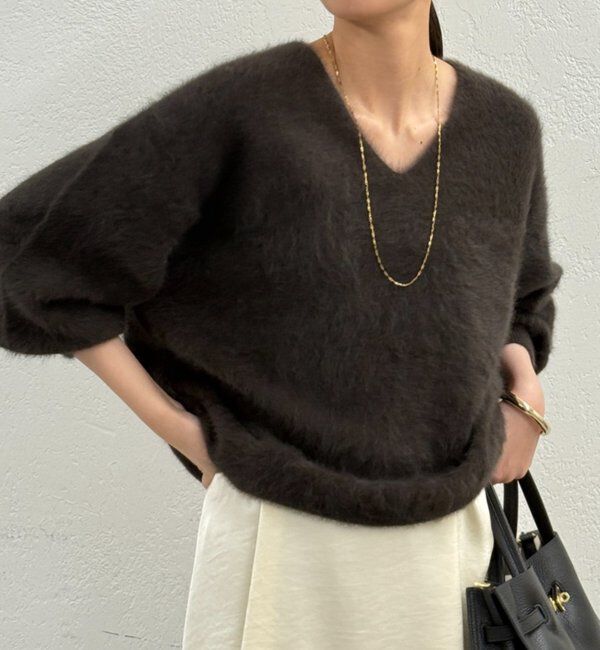  「FURカシミヤVニット」|ニット・セーター|