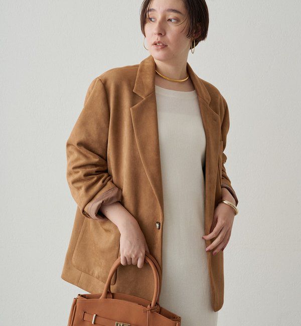  「フェイクスウェードジャケット」|ベスト・ジレ|