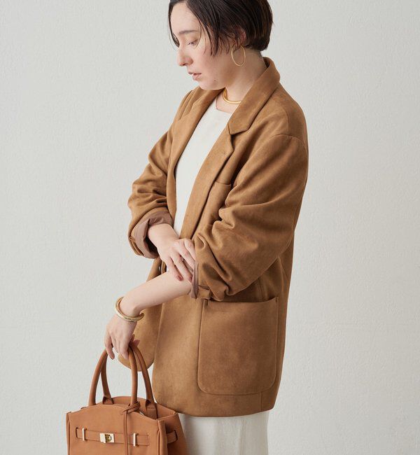  「フェイクスウェードジャケット」|ベスト・ジレ|