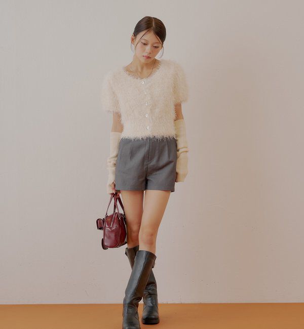  「フロントタックショートパンツ」|チノ|