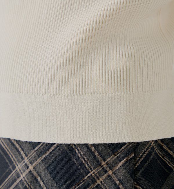  「【SALON by Chico】袖フレアランダムリブボタンニット」|ニット・セーター|