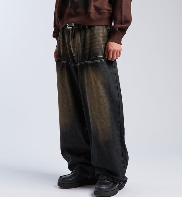  「SLASH POCKET BLAST WIDE DENIM」|デニム|