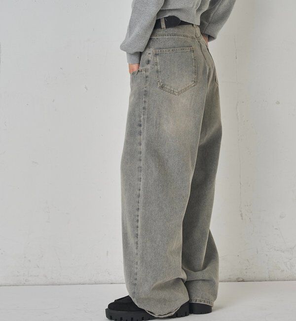  「SLASH POCKET BLAST WIDE DENIM」|デニム|