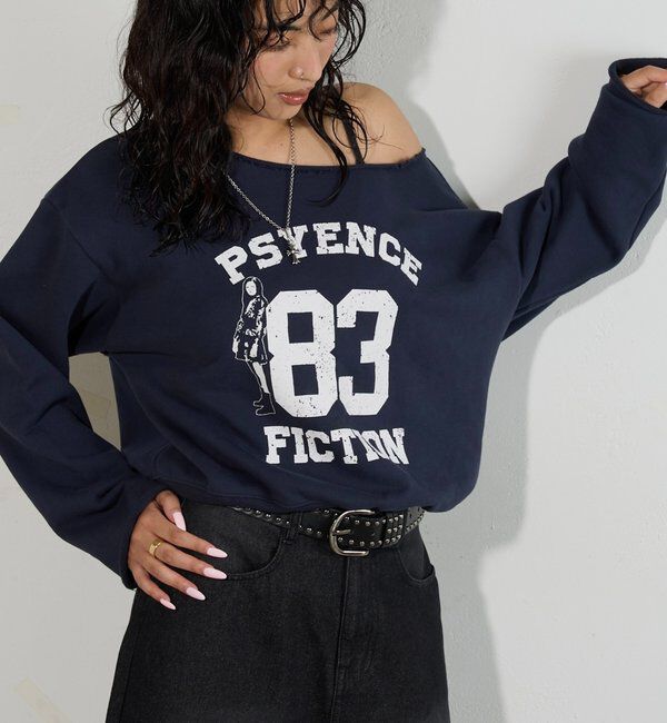  「ELLIOTT NUMBERIHG ONE-SHOULDERSWEATSHIRT」|Tシャツ・カットソー|