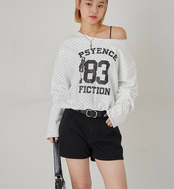  「ELLIOTT NUMBERIHG ONE-SHOULDERSWEATSHIRT」|Tシャツ・カットソー|