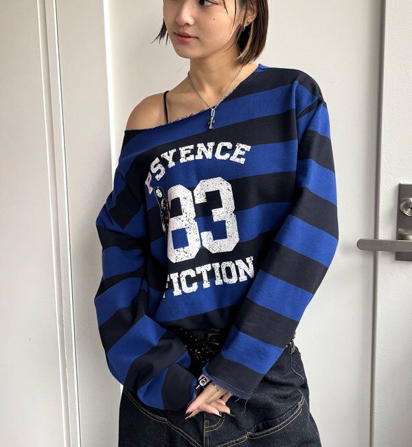  「ELLIOTT NUMBERIHG ONE-SHOULDERSWEATSHIRT」|Tシャツ・カットソー|