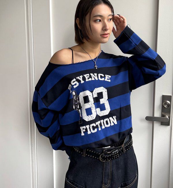  「ELLIOTT NUMBERIHG ONE-SHOULDERSWEATSHIRT」|Tシャツ・カットソー|