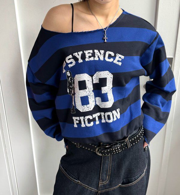  「ELLIOTT NUMBERIHG ONE-SHOULDERSWEATSHIRT」|Tシャツ・カットソー|ブルーその他3