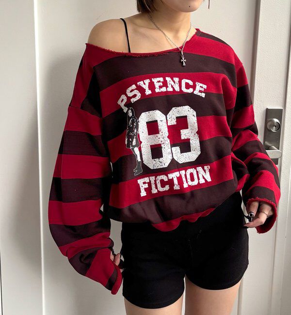  「ELLIOTT NUMBERIHG ONE-SHOULDERSWEATSHIRT」|Tシャツ・カットソー|レッドその他3