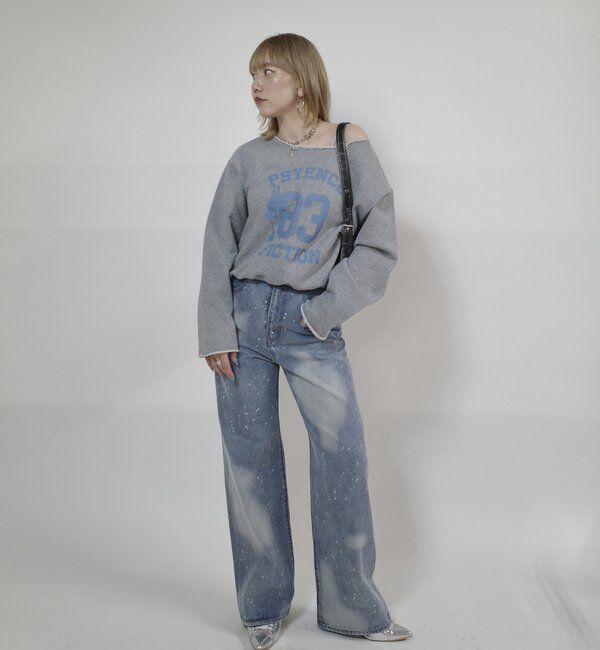  「ELLIOTT NUMBERIHG ONE-SHOULDERSWEATSHIRT」|Tシャツ・カットソー|