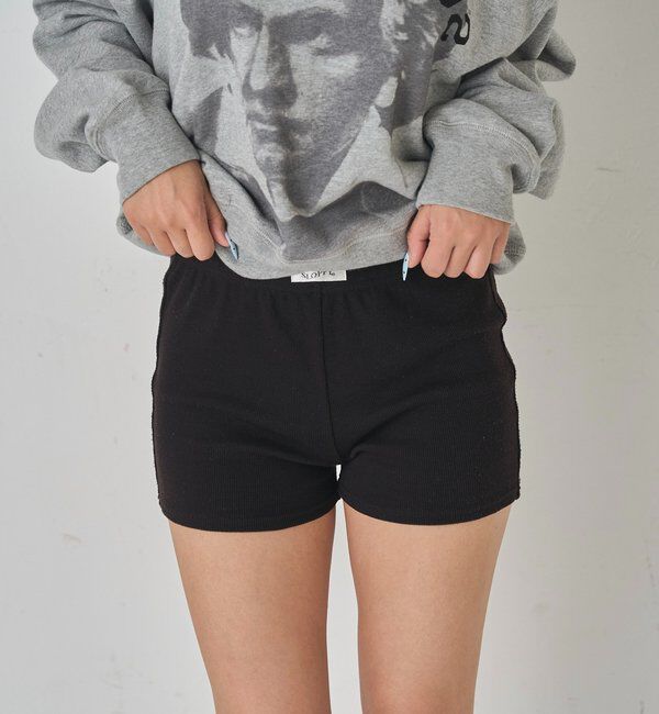  「【SLOPPY】 RIBBED SHORTS/リブショートパンツ」|チノ|