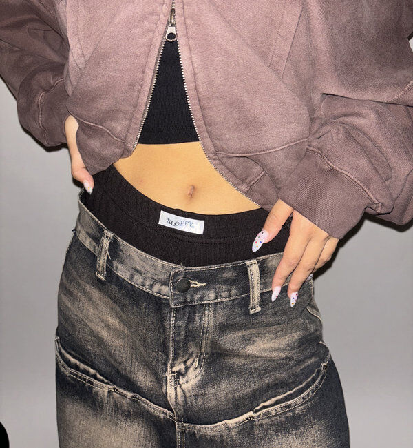  「【SLOPPY】 RIBBED SHORTS/リブショートパンツ」|チノ|