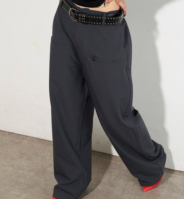  「【低身長・高身長対応/3サイズ】SLACH POCKET TROUSERS」|チノ|