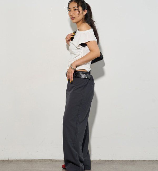  「【低身長・高身長対応/3サイズ】SLACH POCKET TROUSERS」|チノ|