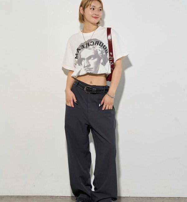  「【低身長・高身長対応/3サイズ】SLACH POCKET TROUSERS」|チノ|