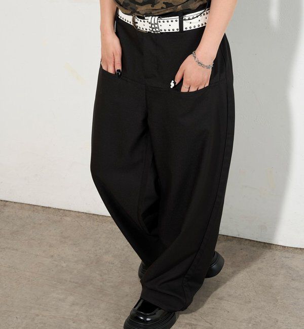  「【低身長・高身長対応/3サイズ】SLACH POCKET TROUSERS」|チノ|