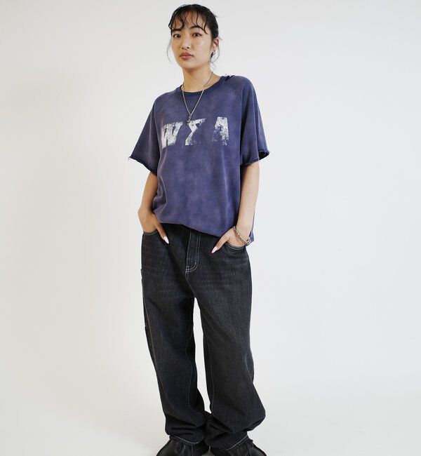  「【From Vintage】 WRONGダメージ半袖スウェット  / 2サイズ」|Tシャツ・カットソー|