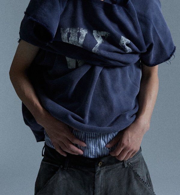  「【From Vintage】 WRONGダメージ半袖スウェット  / 2サイズ」|Tシャツ・カットソー|