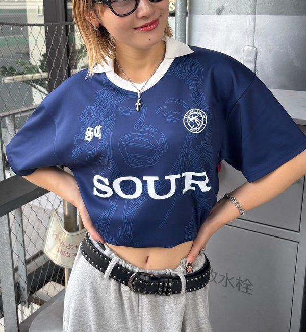  「【SOUR CREAM/サワークリーム】モンローサッカーユニフォームTEE」|Tシャツ・カットソー|