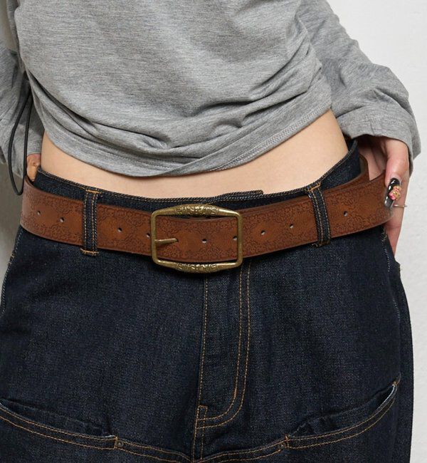  「型押しベルト」|ベルト|