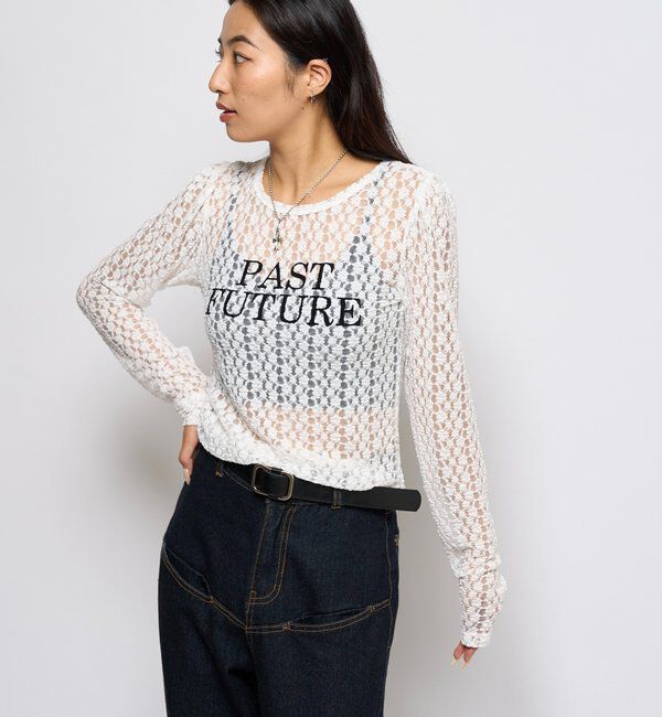  「レースロゴロンTEE」|Tシャツ・カットソー|