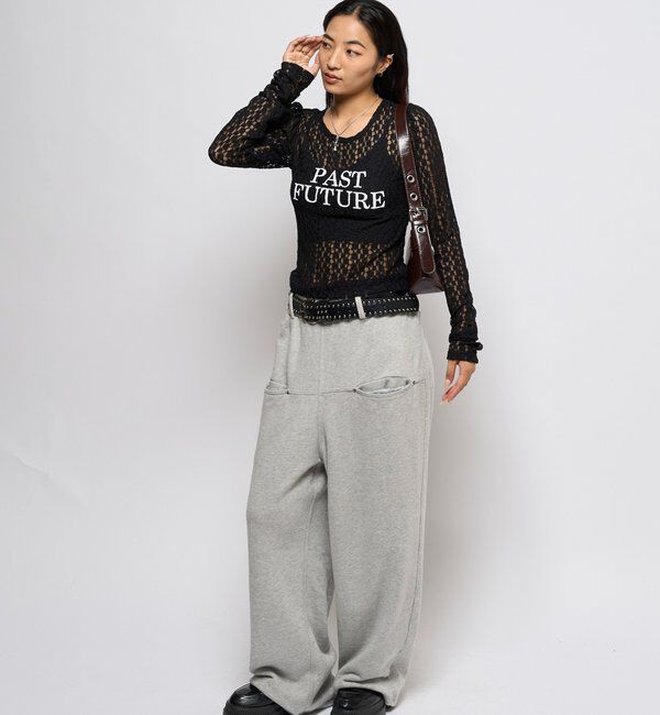  「レースロゴロンTEE」|Tシャツ・カットソー|