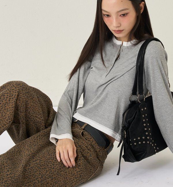  「LAYERED HENLEY TOPS」|Tシャツ・カットソー|
