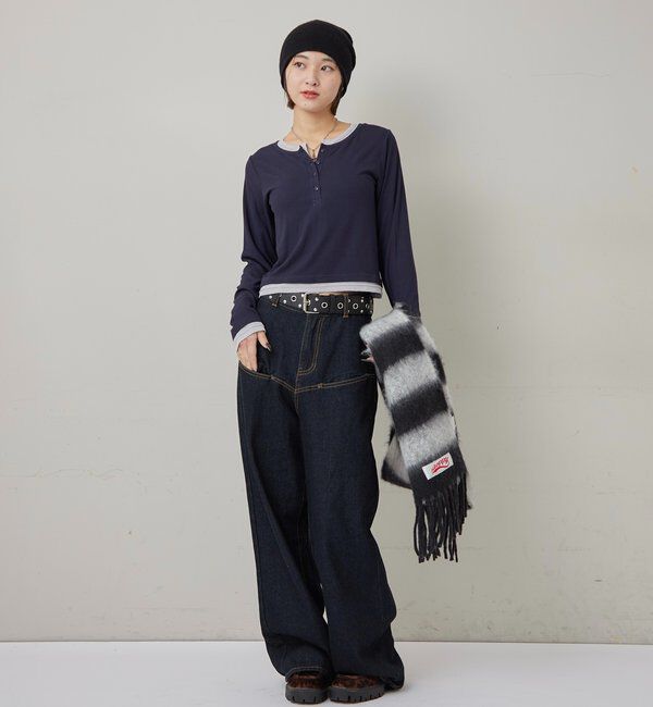  「LAYERED HENLEY TOPS」|Tシャツ・カットソー|