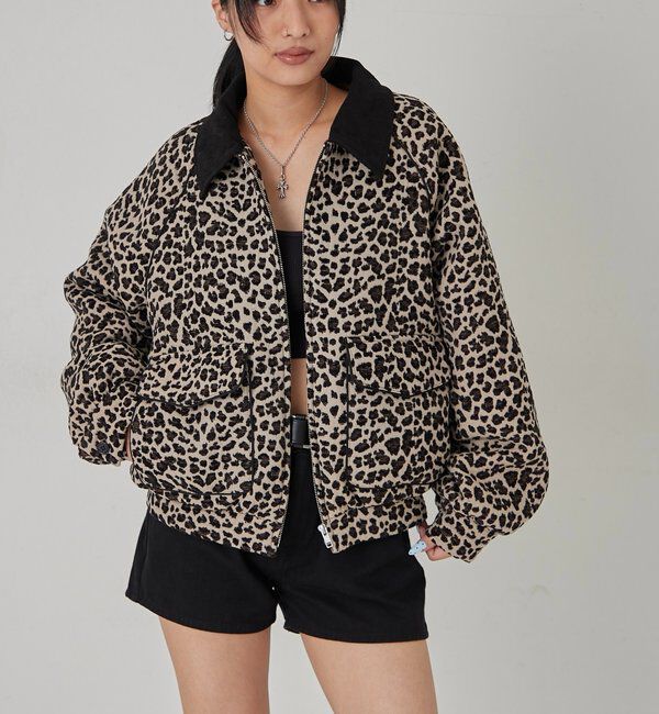 「LEOPARD JACQUARD BLOUSON」|ブルゾン・スタジャン|