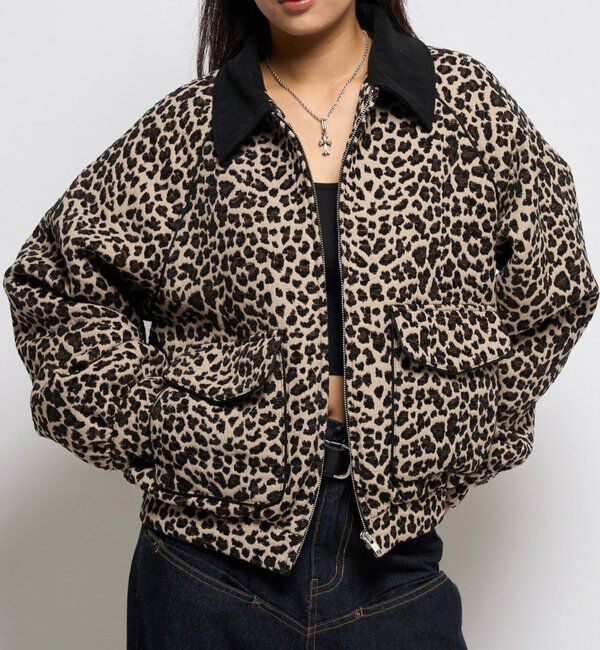  「LEOPARD JACQUARD BLOUSON」|ブルゾン・スタジャン|