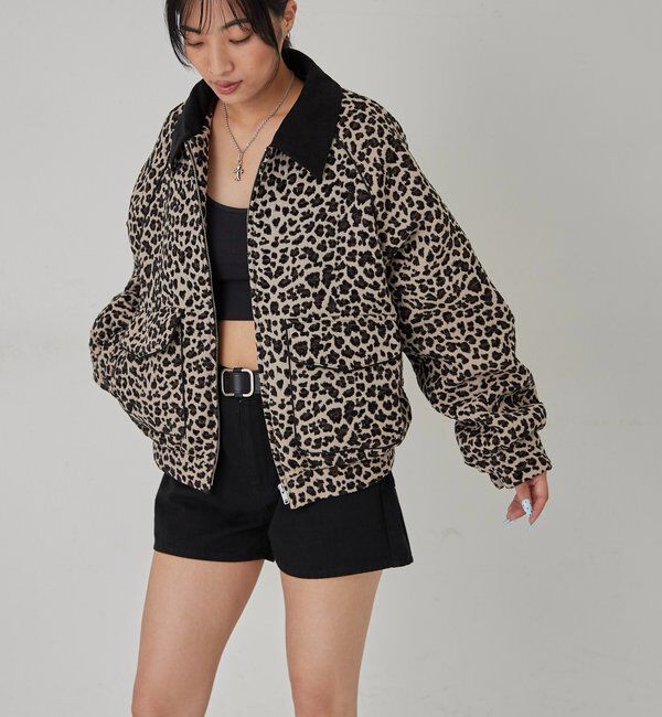  「LEOPARD JACQUARD BLOUSON」|ブルゾン・スタジャン|