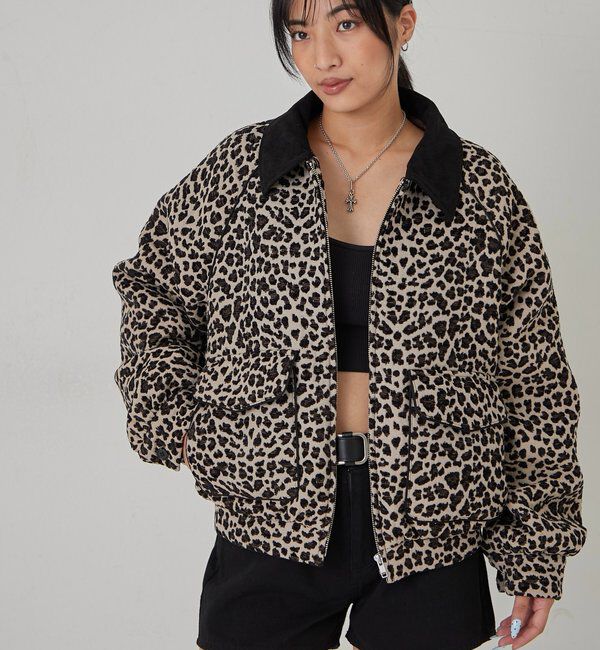  「LEOPARD JACQUARD BLOUSON」|ブルゾン・スタジャン|