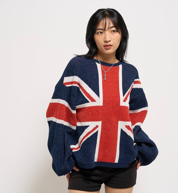  「UNION JACK KNIT」|カーディガン|