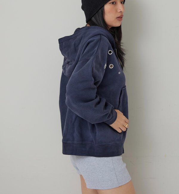  「EYELET ZIP HOODIE」|パーカー|