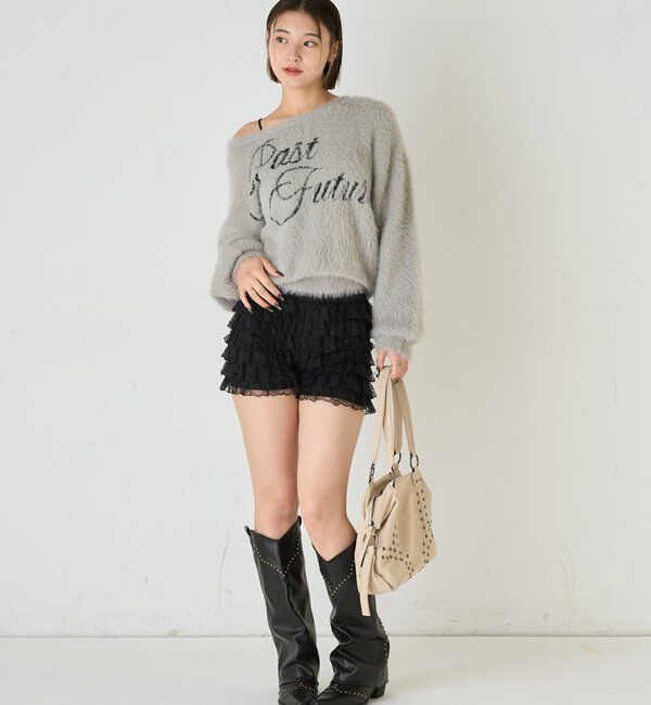  「LACE SHORTS/レースショートパンツ」|チノ|