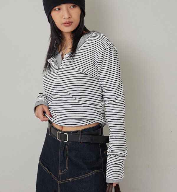  「RING DOT L/S TOPS」|Tシャツ・カットソー|