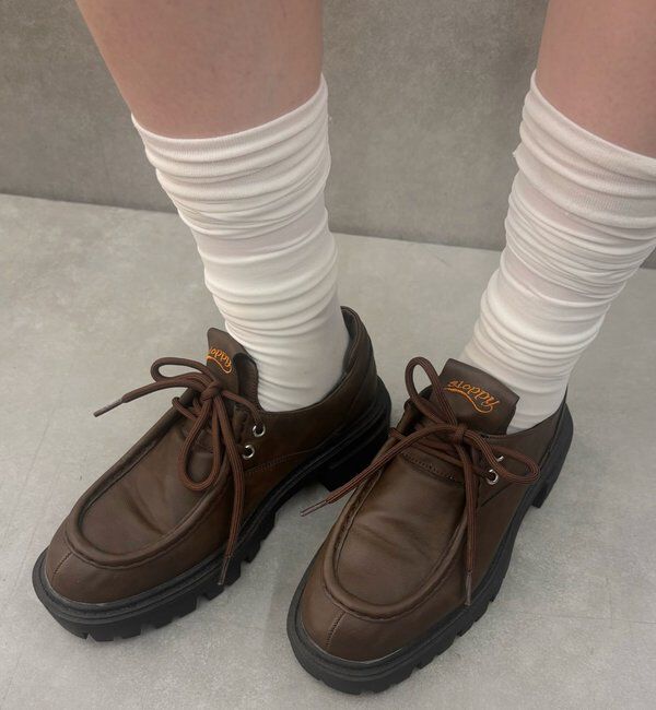  「【SLOPPY】COLOR-BLOCKED PLATFORM LOAFERS」|その他|