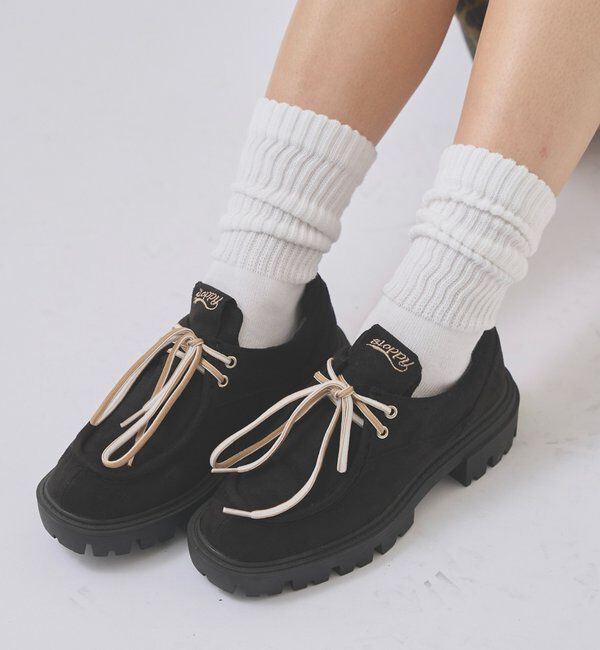  「【SLOPPY】COLOR-BLOCKED PLATFORM LOAFERS」|その他|