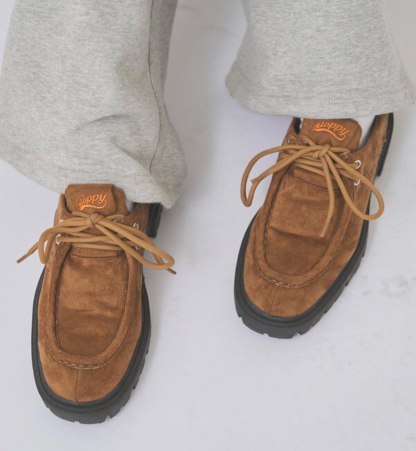  「【SLOPPY】COLOR-BLOCKED PLATFORM LOAFERS」|その他|キャメル